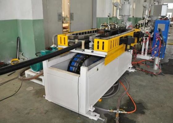 Linea ondulata dell'estrusione della macchina 33L/D del tubo della vite a parete semplice di 75mm