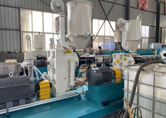 Linea di produzione di plastica del tubo della fogna di drenaggio del rifornimento idrico metropolitana del tubo flessibile del PVC di UPVC CPVC