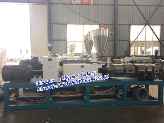 Tubo in PVC PE PP che fa linea di produzione a macchina Linea di estrusione di tubi ondulati a vite singola o doppia