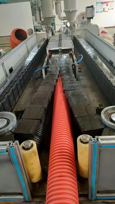 Linea ondulata doppia elettrica dell'estrusione del tubo per il tubo di irrigazione dell'acqua del PVC del PE pp