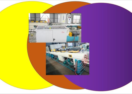 Linea gemellata dell'estrusione del tubo della plastica della vite 750mm dell'HDPE