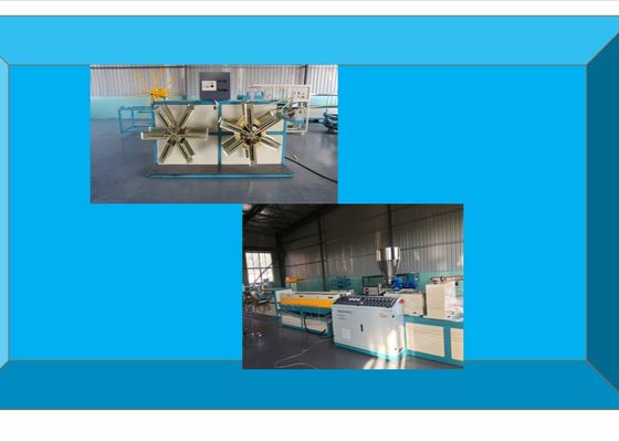 Linea di produzione nera del tubo del PE del tubo di acqua dell'estrusore a vite del gemello del PVC 100Kgh