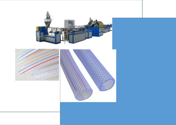 tubo flessibile a fibra rinforzata dell'acqua del PVC 50kg/h che fa macchina