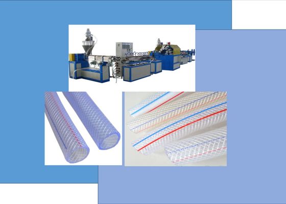tubo flessibile a fibra rinforzata dell'acqua del PVC 50kg/h che fa macchina
