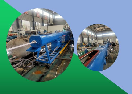 Linea tripla macchina dell'estrusione del tubo dell'HDPE di strato dell'estrusione del tubo del gemello del polipropilene