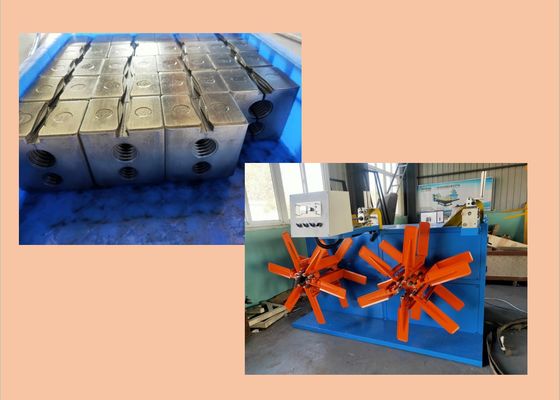 il PVC 40r/Min ha ondulato la linea 18.5kw dell'estrusione del tubo