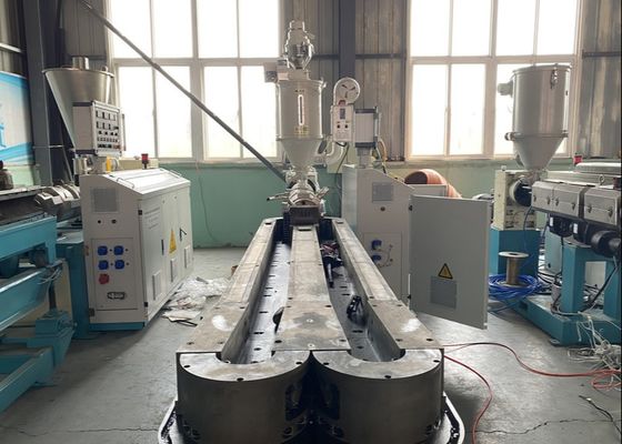 linea ondulata a parete semplice anti abrasione dell'estrusione del tubo dell'HDPE di 35mm