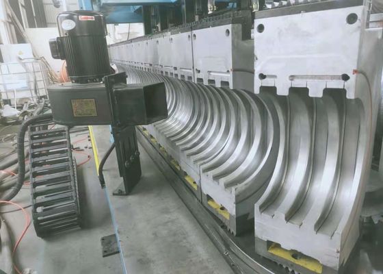 Linea ondulata di plastica 30KW dell'estrusione del tubo di PA del PVC EVA del PE dei pp